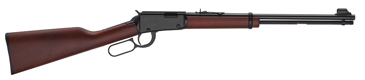 Henry H00122M Classic 22 WMR 12+1 18.50" Blued Round Barrel, Black Aluminum Grooved Receiver, American Walnut Straight Grip Stock