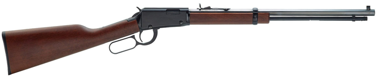 Henry H001T22 Frontier 22 S/L/LR 16/17/23+1 20" Blued Octagon Barrel, Black Aluminum Receiver, American Walnut Straight Grip Stock