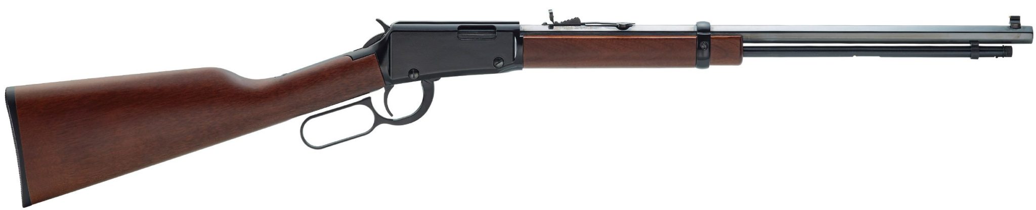 Henry H001T22 Frontier 22 S/L/LR 16/17/23+1 20" Blued Octagon Barrel, Black Aluminum Receiver, American Walnut Straight Grip Stock