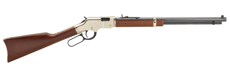 Henry H004M Golden Boy 22 WMR Caliber with 12+1 Capacity, 20.50" Blued Barrel, Brasslite Metal Finish & American Walnut Stock Right Hand (Full Size)