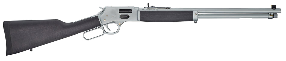 Henry H012GAW Big Boy All Weather Side Gate Full Size 44 Mag 10+1 20" Hard Chrome Plated Steel Barrel, Satin Hard Chrome Steel Receiver, Stained Hardwood Wood Stock Right Hand