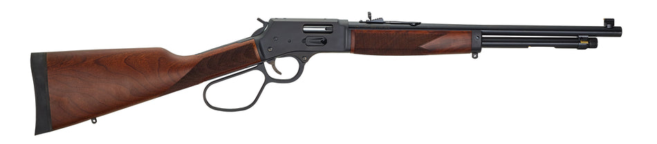 Henry H012GR Big Boy Carbine Side Gate Full Size 44 Mag 7+1 16.50" Blued Steel Barrel, Blued Steel Receiver, American Walnut Wood Stock Right Hand