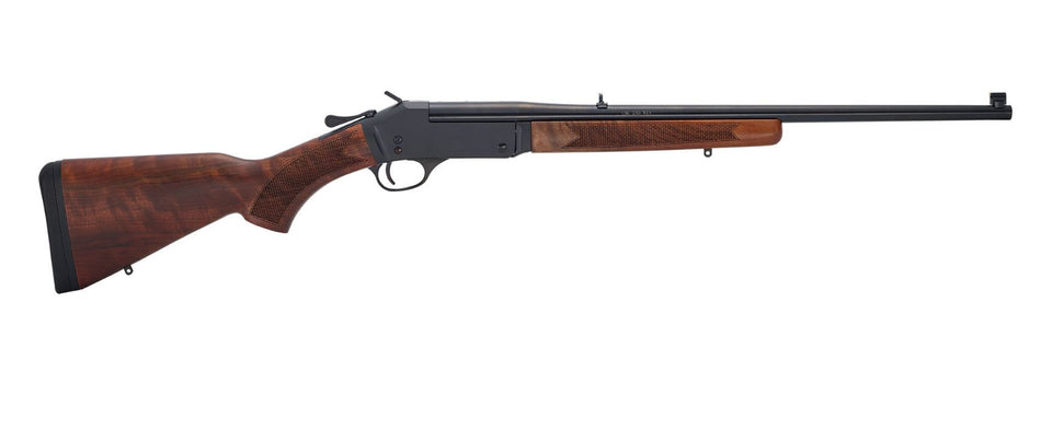 Henry H015Y243 Single Shot Youth 243 Win 1rd 22" Blued Steel Barrel, Blued Steel Receiver, American Walnut Stock, Right Hand