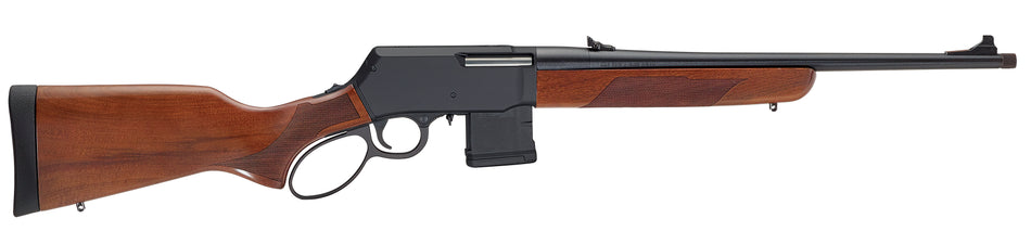 Henry H023223 Supreme 223 Rem/5.56 NATO 10+1 18" Blued Threaded Barrel, Black Hardcoat Anodize Drilled & Tapped Aluminum Receiver, Fixed American Walnut Stock, Ambidextrous