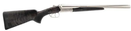 Heritage Mfg BL1218NI Badlander 12 Gauge Break Open 2rd 18.50" Nickel Side By Side Barrel & Receiver, Fixed Turkish Walnut Wood Stock