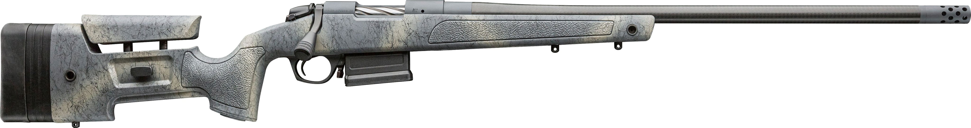 Bergara Rifles B14S371CF B-14 HMR Carbon Wilderness 308 Win 5+1 Cap 20" Carbon Fiber Wrapped Barrel, Woodland Camo Molded with Mini-Chassis Stock, Right Hand