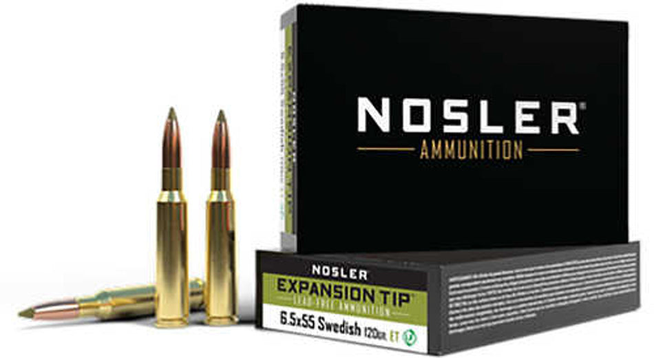Nosler 6.5x55mm Swedish 120gr Expansion Tip SP Ammo