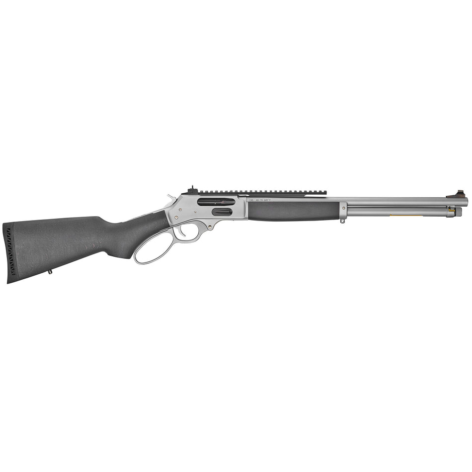 Henry H010GAWP Side Gate All Weather Full Size 45-70 Gov 4+1 18.43" Hard Chrome Plated Steel Barrel, Satin Hard Chrome Steel Receiver, Stained Hardwood Stock Right Hand