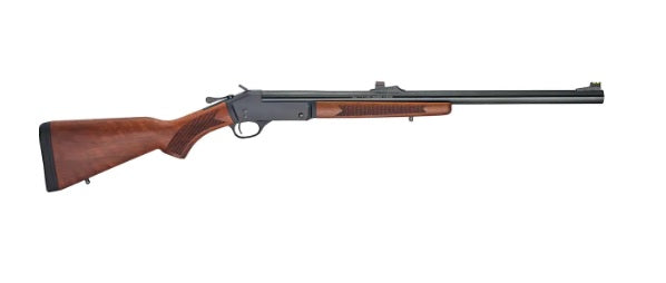Henry H01512S Single Shot 12 Gauge with 24" Rifled Slug Barrel, 3" Chamber, 1rd Capacity, Blued Metal Finish & American Walnut Stock Right Hand (Full Size)
