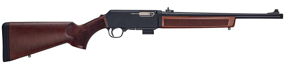 Henry H027H9 Homesteader 9mm Luger 10+1 16.37" Blued Steel Threaded Barrel, Black Anodized Drilled & Tapped Aluminum Receiver, American Walnut Fixed Wood Stock, 2-Piece Grip, Ambidextrous