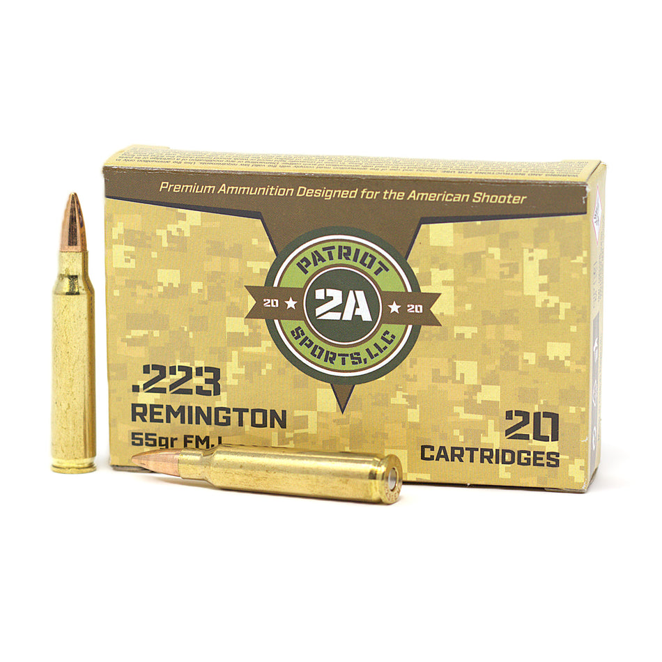 Patriot Sports by STV .223 Remington 55gr FMJ Ammo 3280 FPS