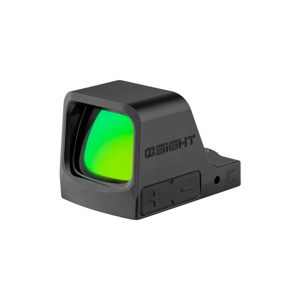 Osight C Open Emitter Green Dot Sight 3 MOA Dot 32 MOA Circle Reticle with Side-Loading Battery