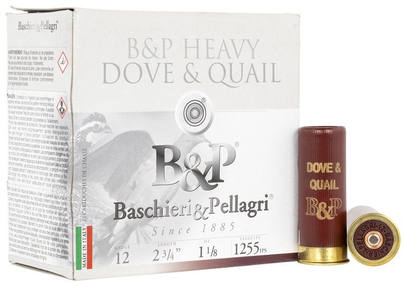 B&P Dove&Quail 12 Gauge 2 3/4'' 1 1/8 oz #8 Shot 1255 FPS