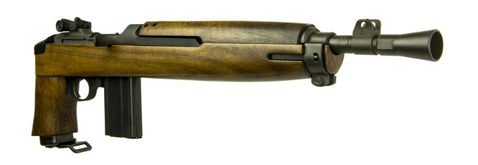 Inland MFG ILM200 Advisor M1 30 Carbine 15+1 12" Threaded Barrel w/Conical Flash Hider, Black Parkerized Metal Finish, Type 2 Barrel Band, Round Bolt, Low Wood Walnut Stock