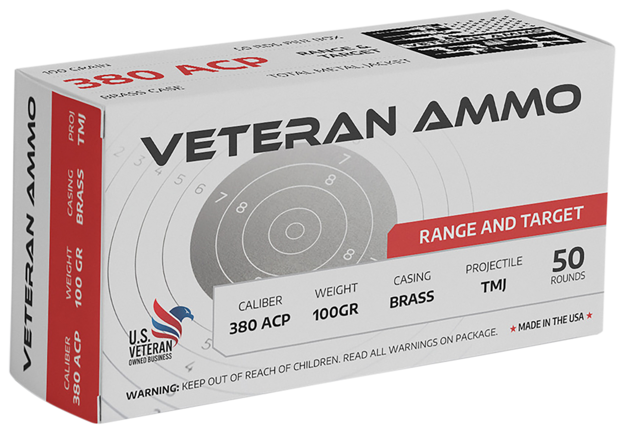 Veteran Ammo .380 ACP/Auto  100gr FMJ Ammo