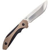REMINGTON SPORTSMAN SKINNER TAN/BLK MOLDED HANDLE 8INW/ SHEATH