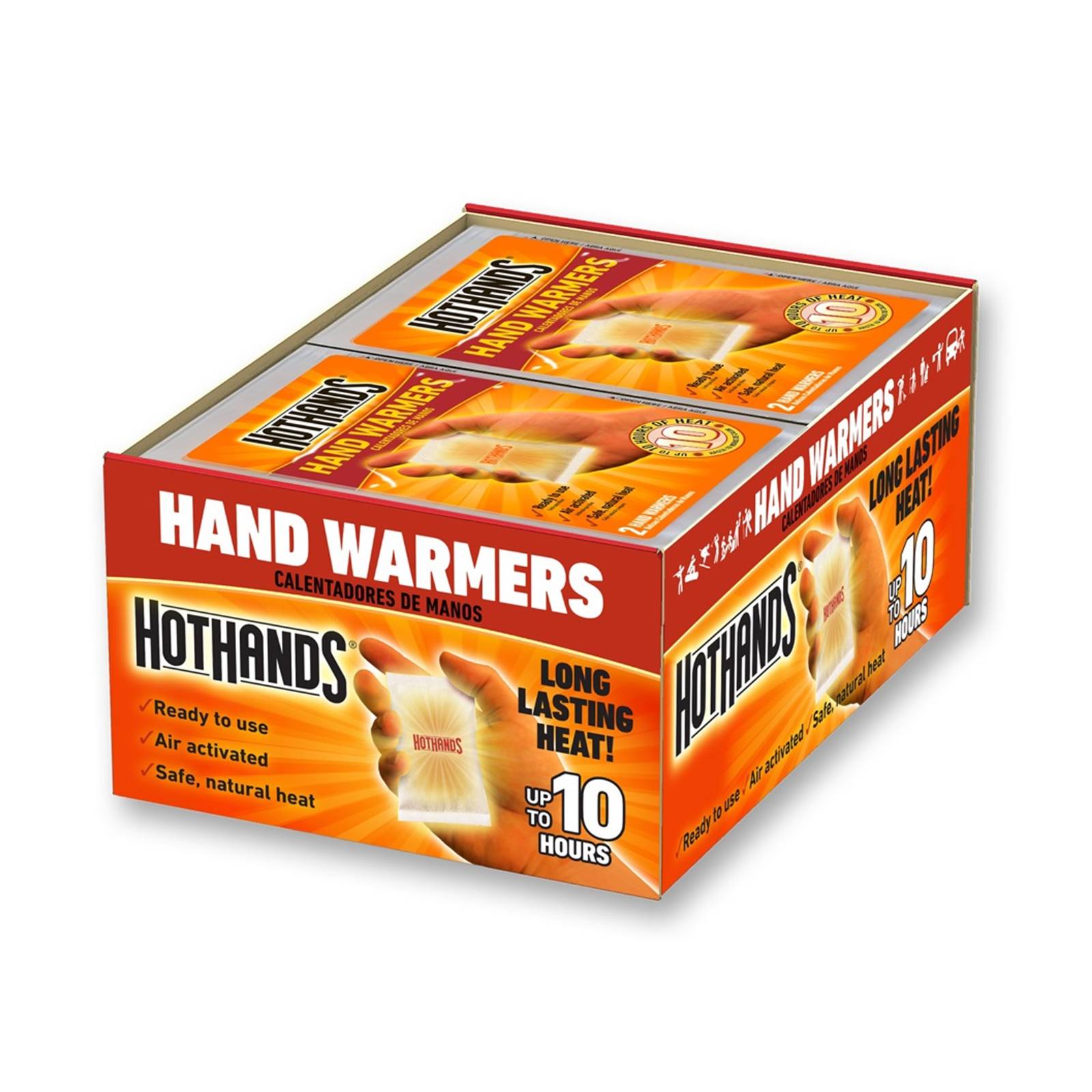 HOTHANDS HAND WARMER MOBUC 10 HR HEAT 1 PAIR PER PACK ( 40 PACKS PER BOX )