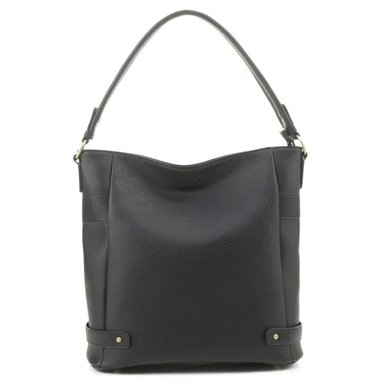 JESSIE & JAMES SELINA HOBO CONCEALED CARRY HANDBAG 13.25 H X 13 W X 5.4 D ( BLACK )