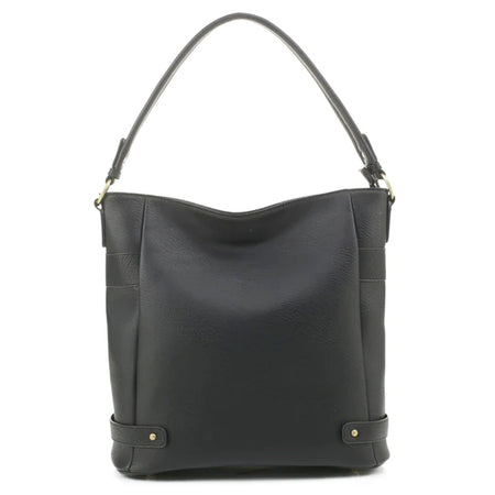 JESSIE & JAMES SELINA HOBO CONCEALED CARRY HANDBAG 13.25 H X 13 W X 5.4 D ( BLACK )
