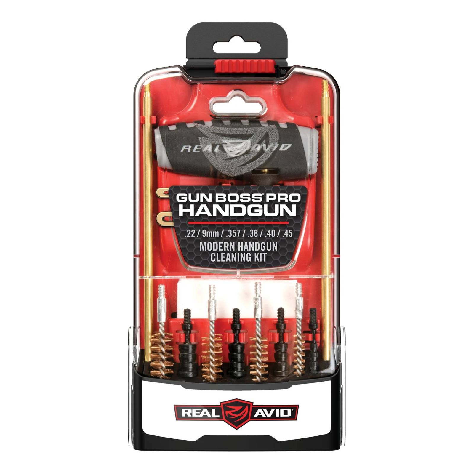 REAL AVID PRIME-9 POP DISPLAY 9MM HANDGUN CLEANING KIT ( 12 COUNT )