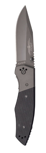 KA-BAR JAROSZ 3.5 IN BEARTOOTH FOLDING KNIFE STRAIGHT EDGE W POCKET CLIP