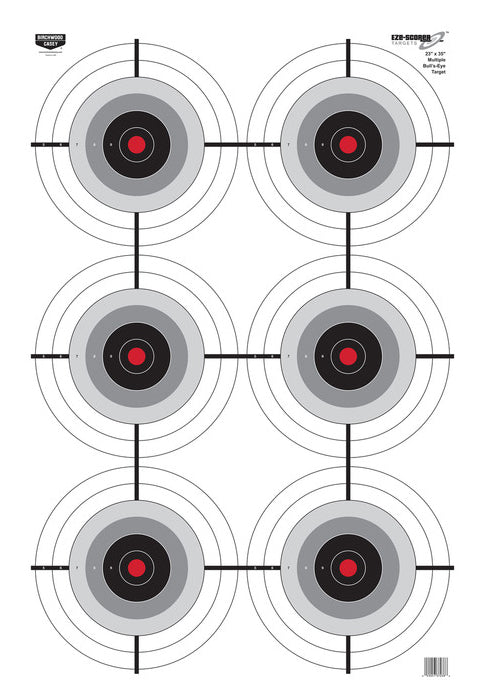 B/C TARGET EZE-SCORER 23"x35" MULTIPLE BULLSEYE 100/PK