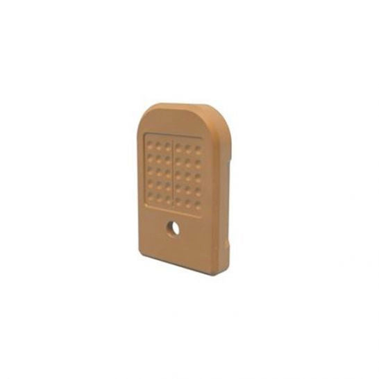 SHIELD ARMS S15 MAG +0 MUD BROWN ALUMINUM BASE PLATE FITS GLOCK 43X/48 MAGS