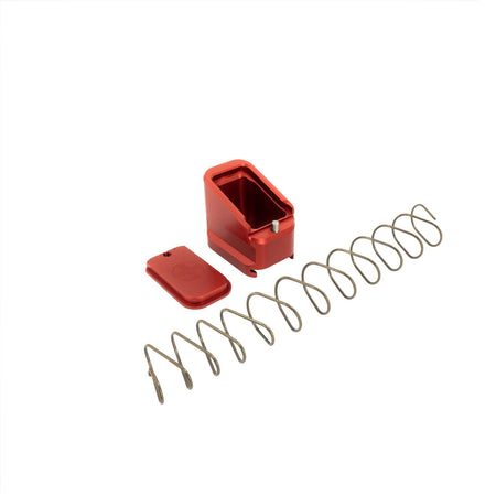 SHIELD ARMS MAG EXTENSION +5/4 RED FITS CZ P10S MAGS