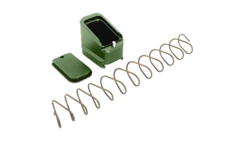 SHIELD ARMS MAG EXTENSION +5/4 ODA GREEN FITS CZ P10S MAGS