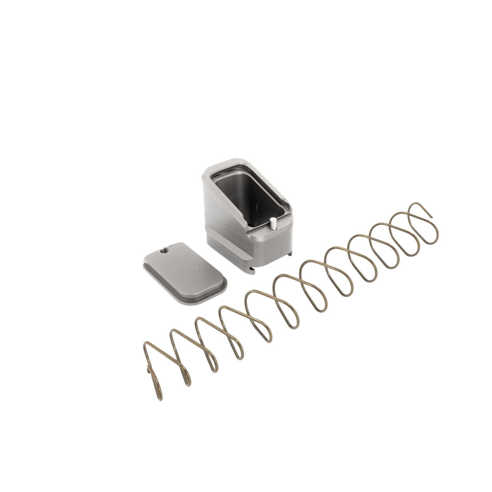 SHIELD ARMS MAG EXTENSION +5/4 GREY FITS CZ P10F/P09 MAGS