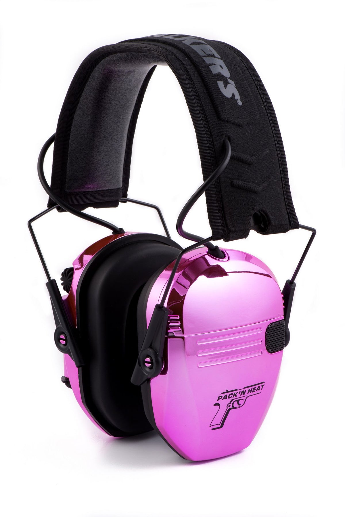 PACKNHEAT CHROME PLATED ELECTRONIC EAR/EYE PROTECTION PINK