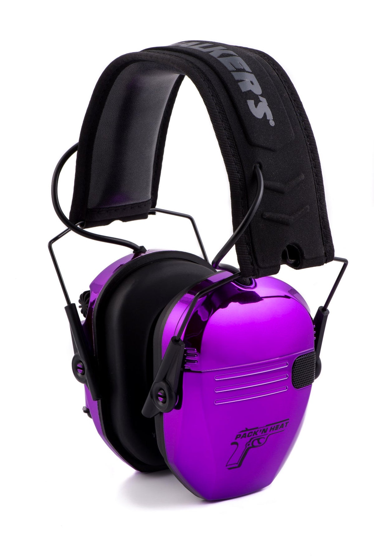 PACKNHEAT CHROME PLATED ELECTRONIC EAR/EYE PROTECTION DARK PURPLE