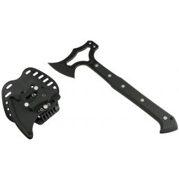 HOGUE EX-T01 TOMAHAWK S-7 BLACK FINISH W/ POLY MAGNETIC SHEATH G10 BLACK GRIPS