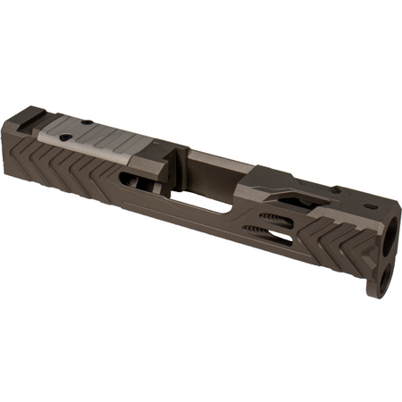 SHARK COAST GHOST GLOCK 43X SLIDE TUNGSTEN SHIELD RMSC OPTIC CUT