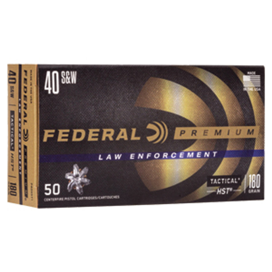 Federal .40 S&W Premium LE 180gr JHP Ammo