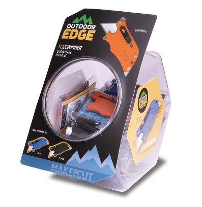 OUTDOOR EDGE SLIDEWINDER18 PIECE  FISHBOWL DISPLAY