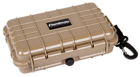 FLAMBEAU HD TUFF BOX SMALL 7.5X5.12X2.17" TAN WATERPROOF W/ZERUST