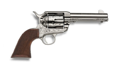 EMF  GWII US GRANT 45 LC  SA HGR 4 3/4" NICKEL ENGRAVED CHECKERED WALNUT GRIP