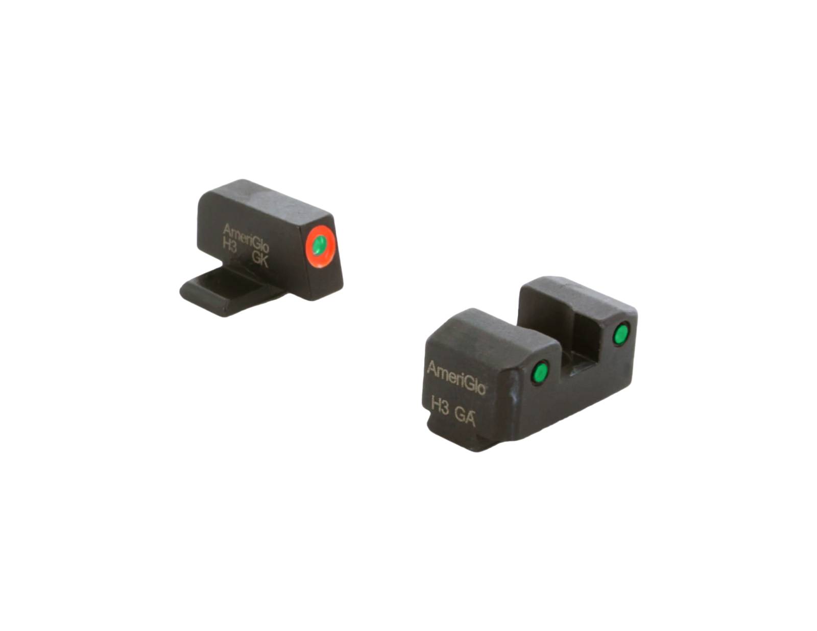 AMERIGLO NIGHT SIGHT SET SPRINGFIELD MOST XD CAP LE GREEN TRITIUM