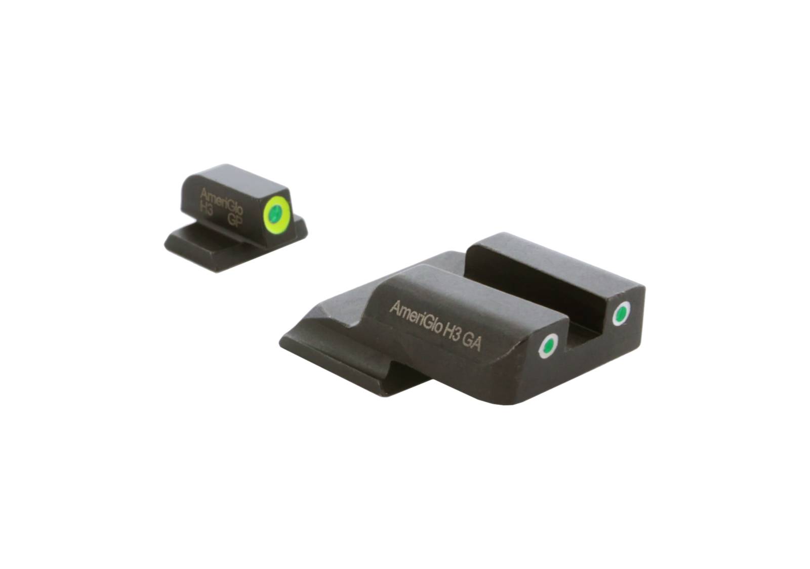AMERIGLO SIGHTS S&W SHIELD PROGLO LIME FRONT CLASSIC GREEN REAR