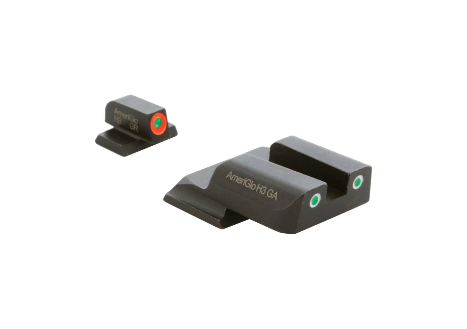 AMERIGLO SIGHTS S&W SHIELD PROGLO ORANGE FRONT CLASSIC GREEN REAR