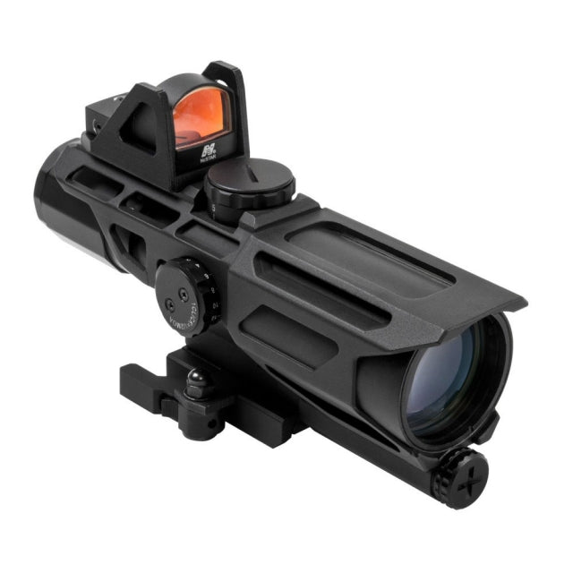 NCSTAR ULTIMATE SIGHT SYSTEM GEN3 RED MICRO DOT W/ 3-9X40MM RED/BLUE ILLUM  MIL DOT SCOPE