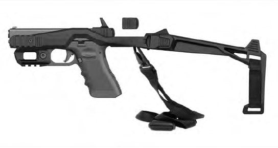 RECOVER TACTICAL 20/20S STABILIZER BRACE KIT FOR GLOCK PISTOLS W/ SLING & SIDE PIC RAILS