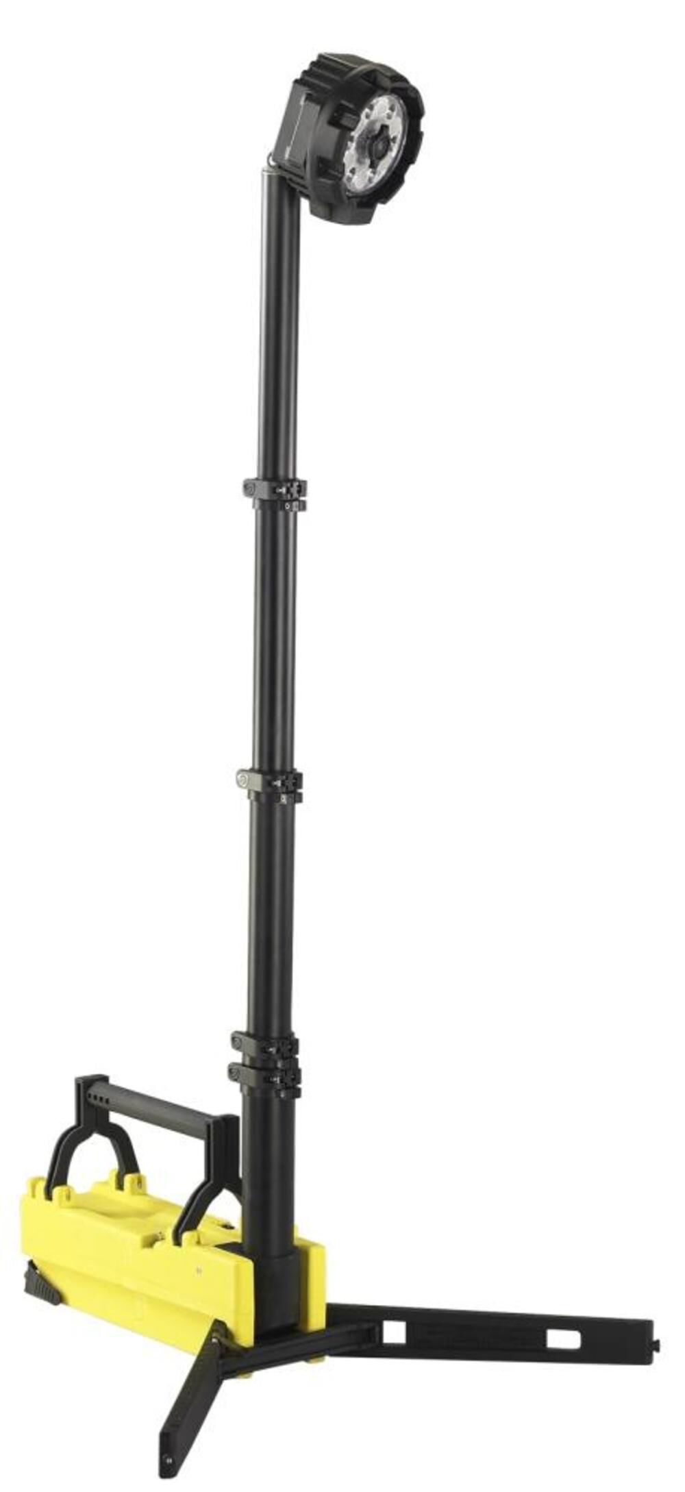 STREAMLIGHT PORTABLE SCENE LIGHT WITH 120V AC/12V DC- YELLOW POLE EXT TO 72" 90 DEGREE SWIVEL 3600