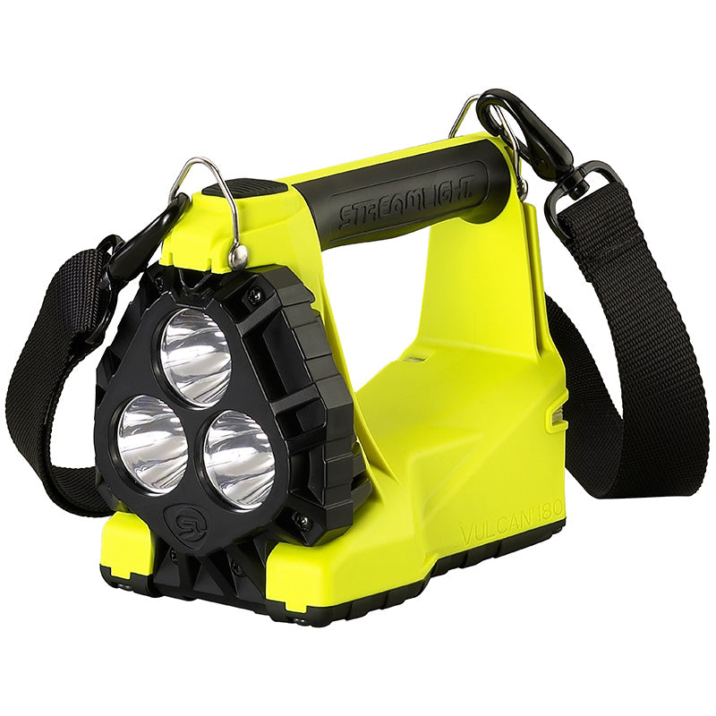 STREAMLIGHT FLASHLIGHT VULCAN 180 VEHICLE MOUNT SYSTEM 12V DC DIR WIRE RACK INCL  SHOULDER ST YELLOW