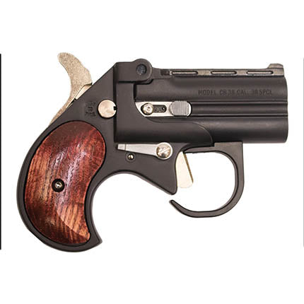 BEARMAN BIG BORE DERRINGER HGD 38 SPECIAL 2.75" W/ GUARDIAN PKG. BLACK W/ ROSEWOOD GRIPS