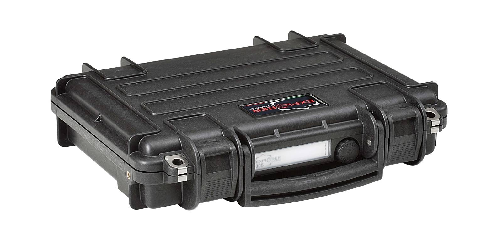 EXPLORER SINGLE PISTOL CASE BLACK 2 LAYERS FOAM US FLAG 11.81"X8.27"X2.28"