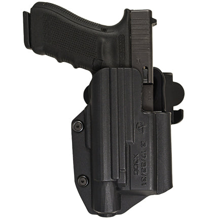 COMP-TAC INTERNATIONAL OWB KYDEX MODULAR MOUNT GLOCK 17 GEN 1-4 LH W/ TLR1/2BLACK