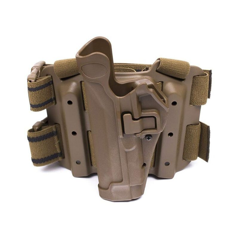 BLACKHAWK HOLSTER GLOCK 20/21/21SF/37/38 S&W M&P ALL MODELS RH BLACK SERPA TACTICAL LEVEL II