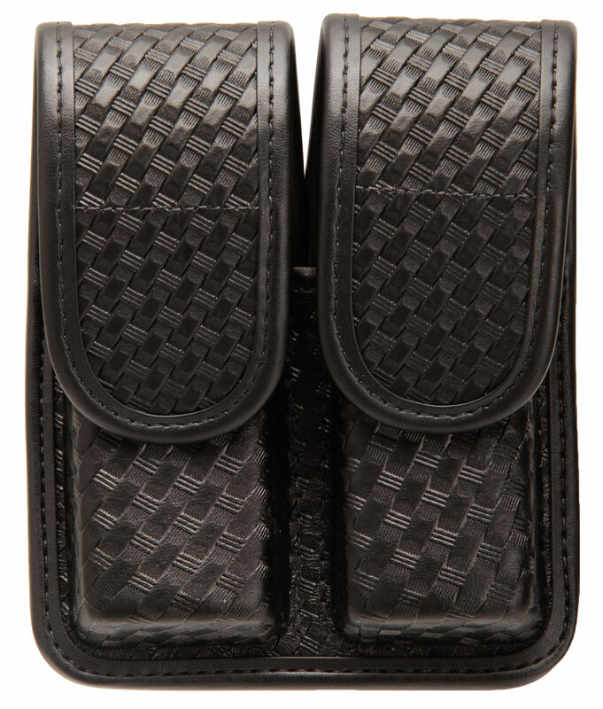 BLACKHAWK DOUBLE MAG POUCH GLOCK 21 BASKET WEAVE BLACK